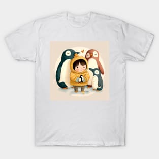 Boy and the Penguin's Penguin Day Celebration T-Shirt